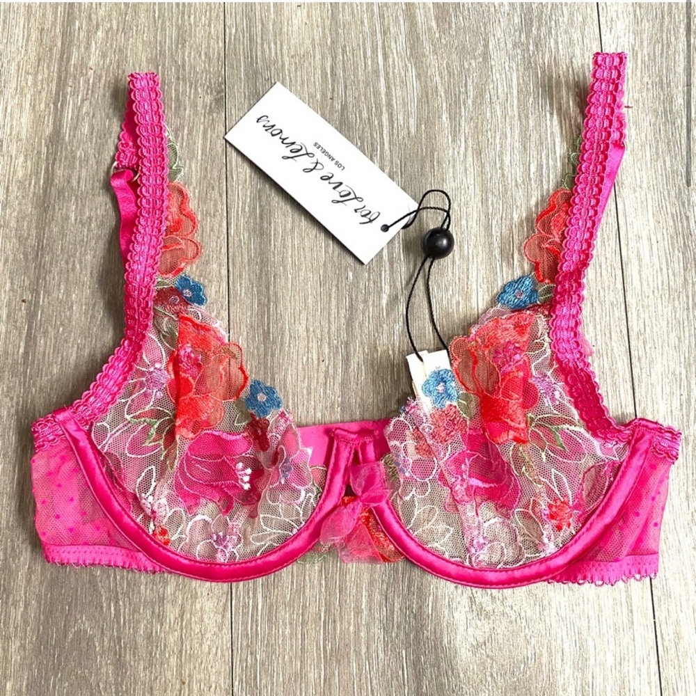 SALE!💝 Love and Lemons Luella 3 piece full set!🍋 BRA-GARTER-THONG XS